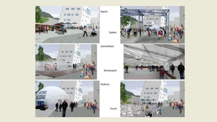 gemeente impressie nieuwe markt