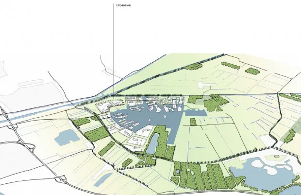 groenewei wordt gebouwd in het noordwesten van meerstad