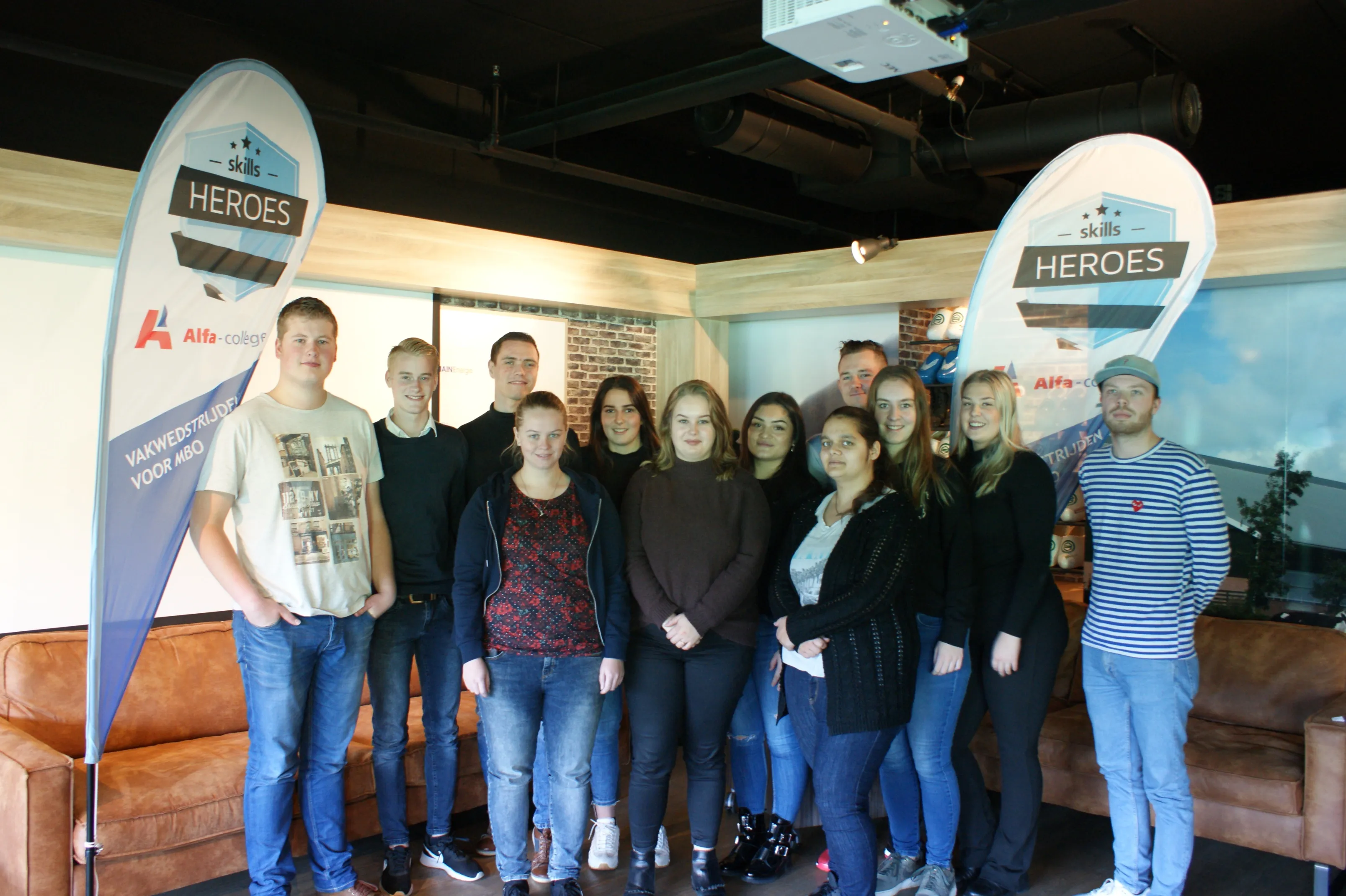 groepsfoto studenten alfa college