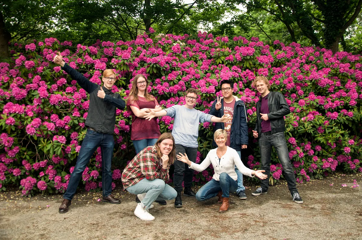 groepsfoto studenten noorderpoort kunstmultimedia hoogsensitiviteit