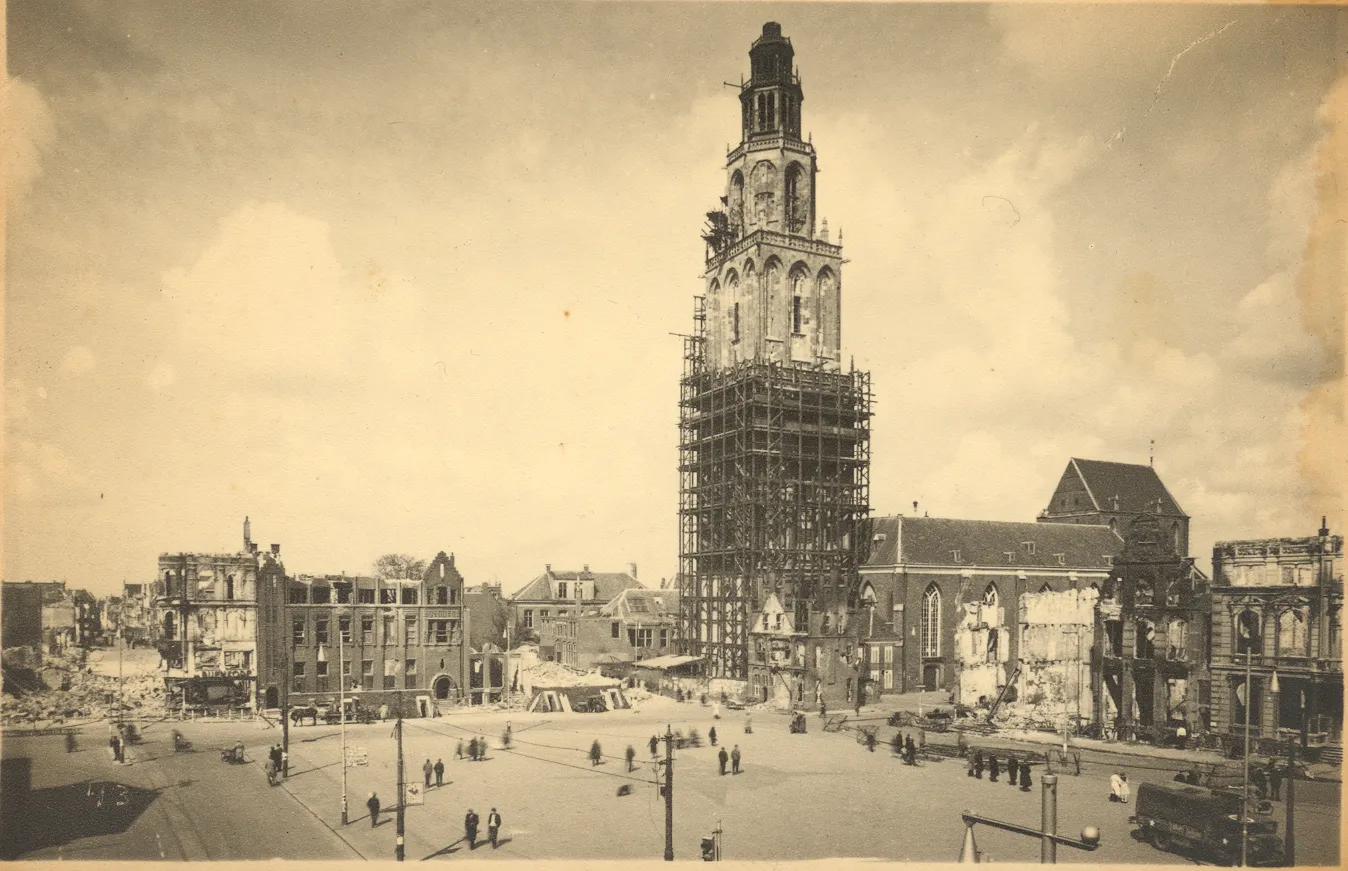 groningen grote markt 1945