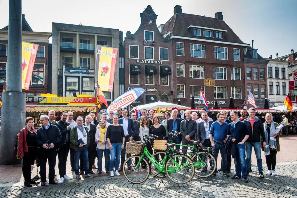 groningse ondernemers met de initiatiefnemers waaronder wethouder paul de rook foto siese veenstra