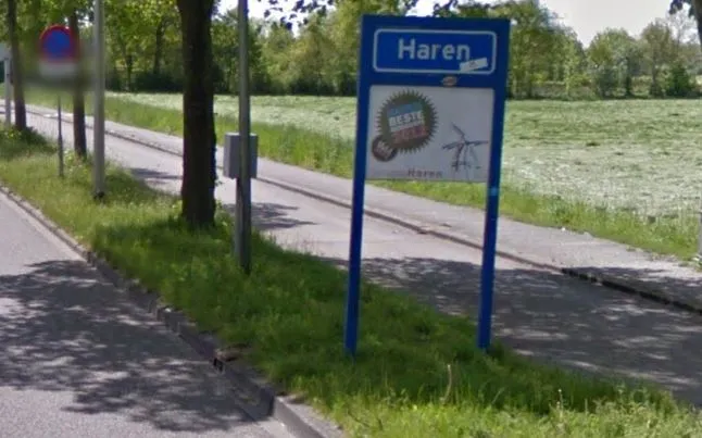 haren plaatsnaam bord