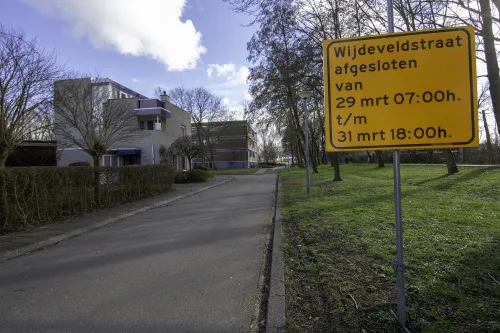 hunze afsluiting drie straten