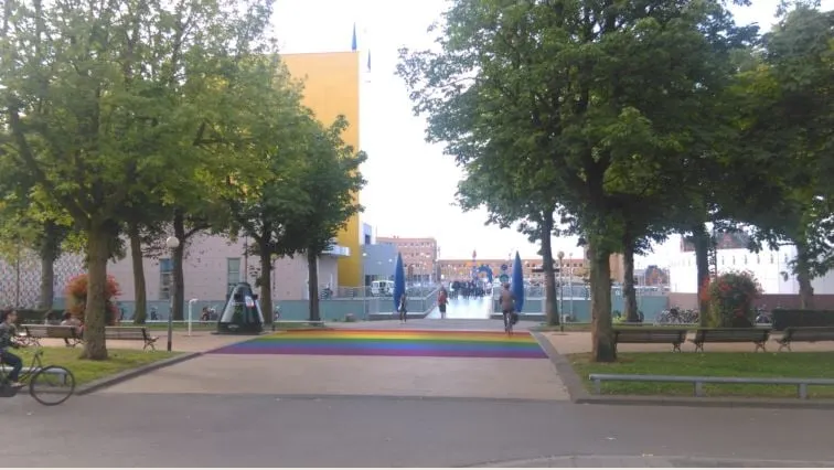 impressie regenboogzebra gemeente groningen