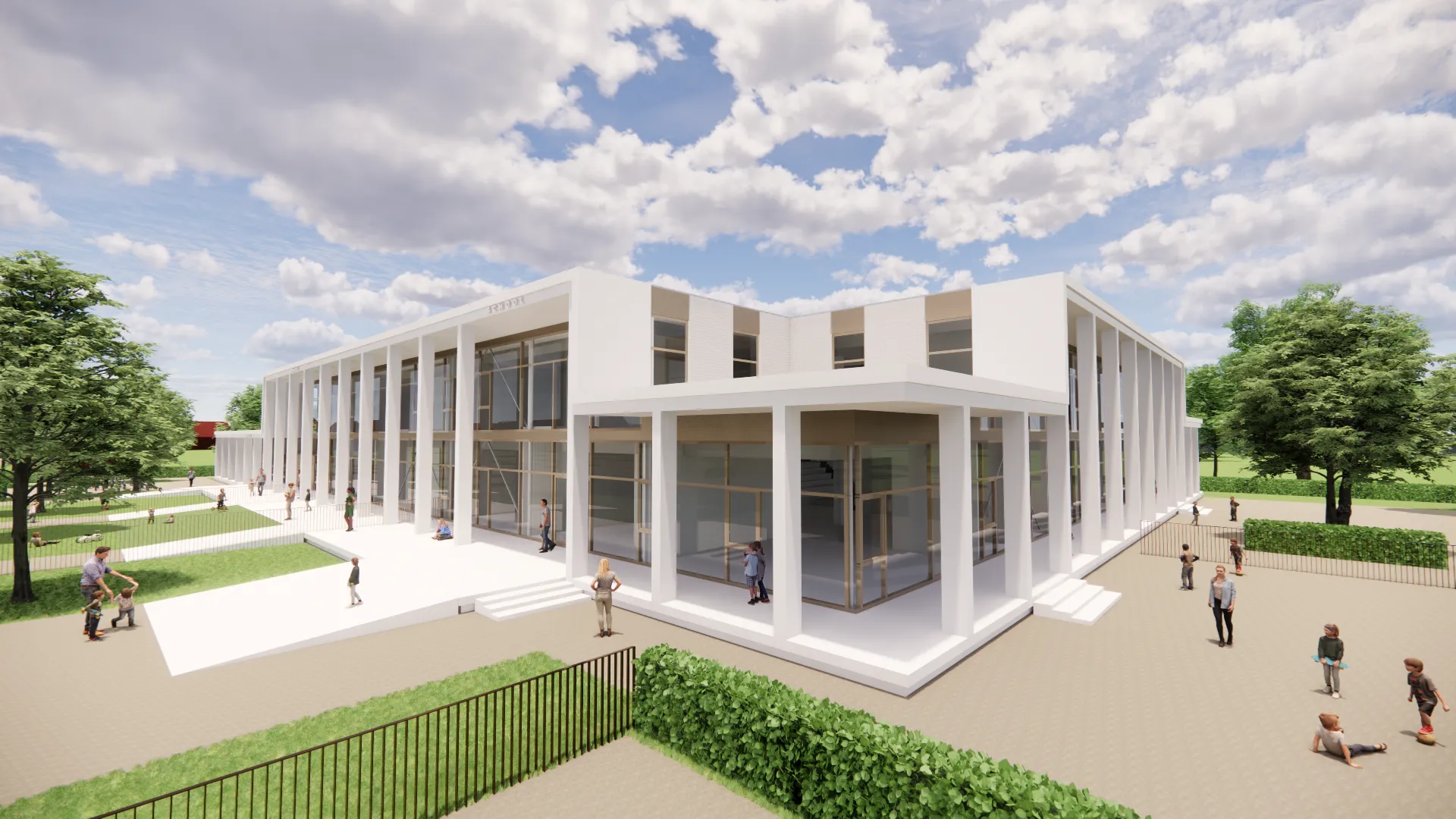 impressie vensterschool groenewei kpb architecten