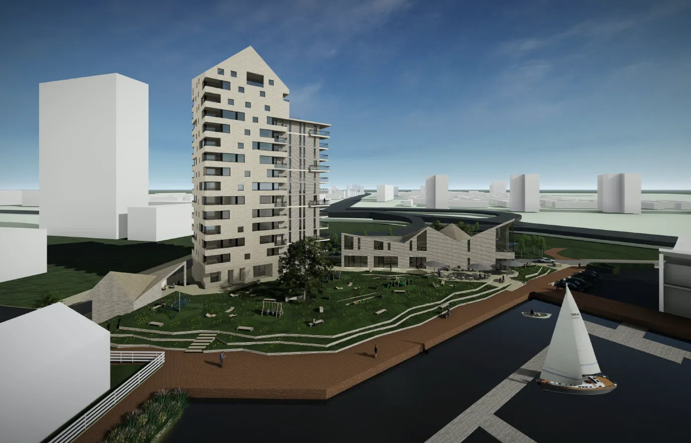 impressie voorlopig ontwerp reitdiep festivalterrein