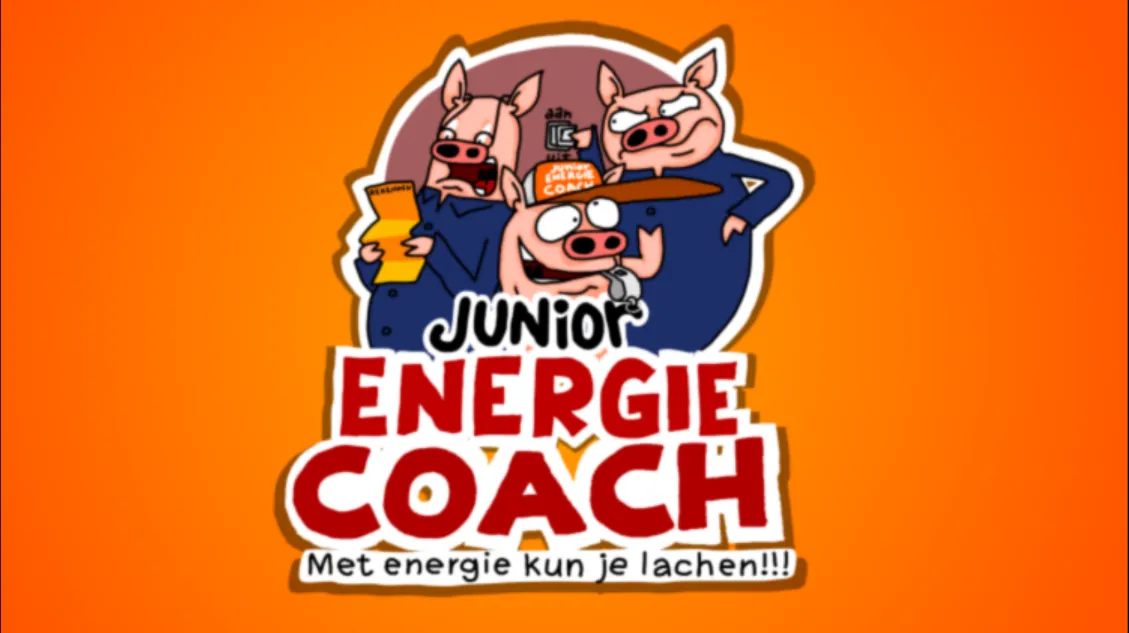 junior energiecoach oranje achtergrond