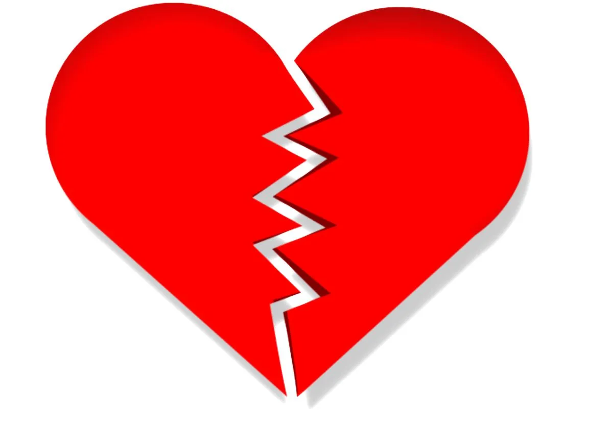 liefdesverdriet hart gebroken