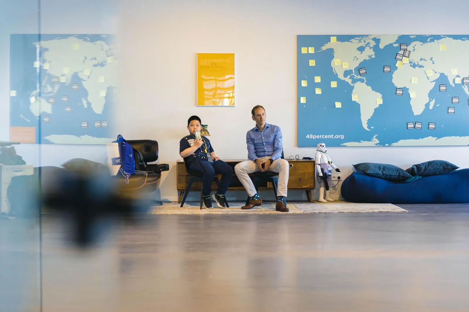 mark vletter voys en zijn jonge collega tijdens de vorige editie van jinc baas van morgen via jinc