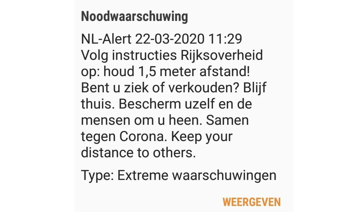 noodwaarschuwing nl alert venlo