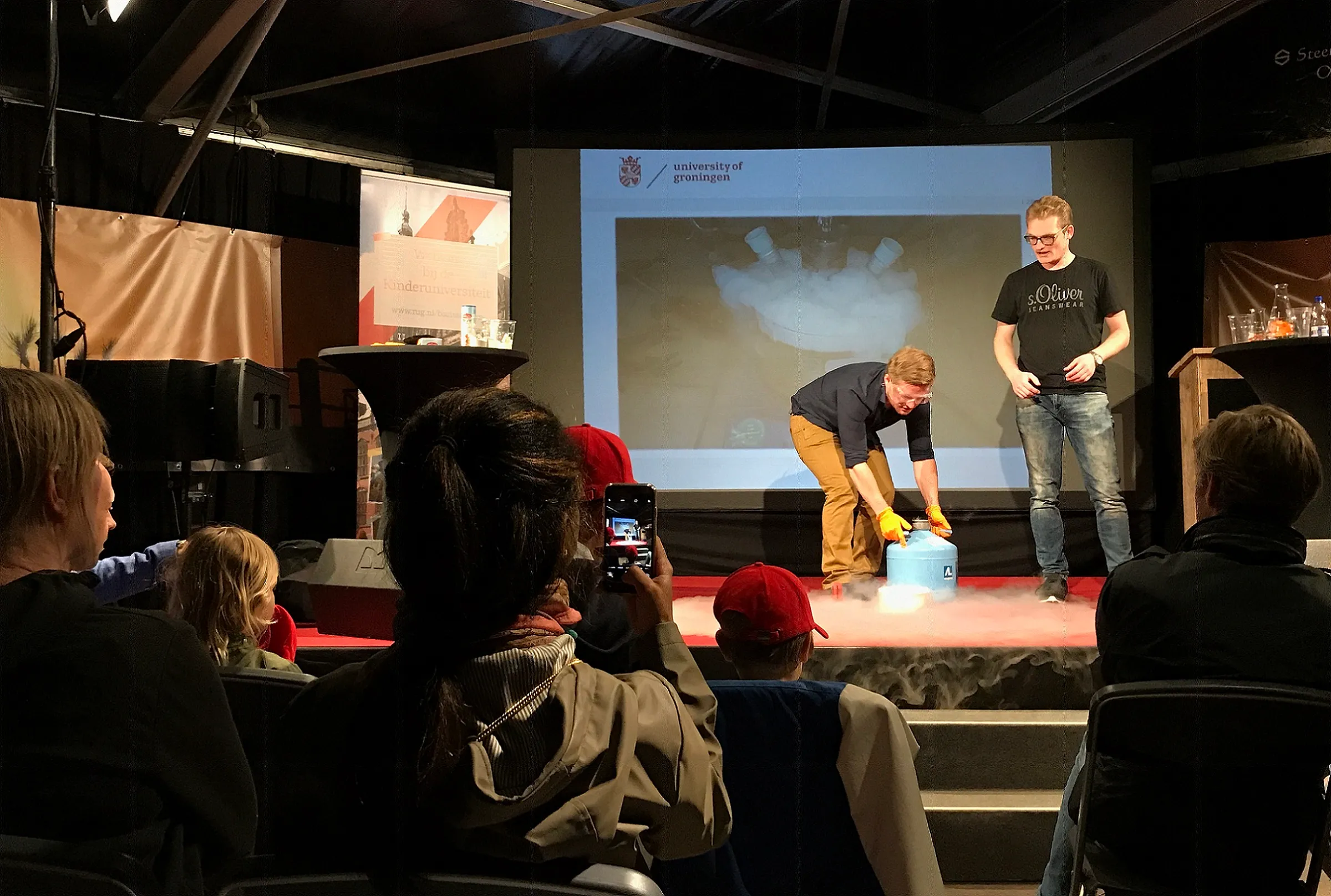 noorderzon20kindrcolleges202017 rijksuniversiteit groningen kindercollege moleculaire motoren in een notendop in 2017