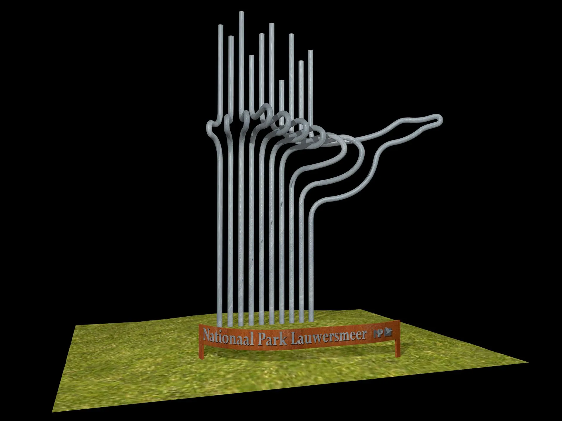 ontwerp entree nationaal park lauwersmeer