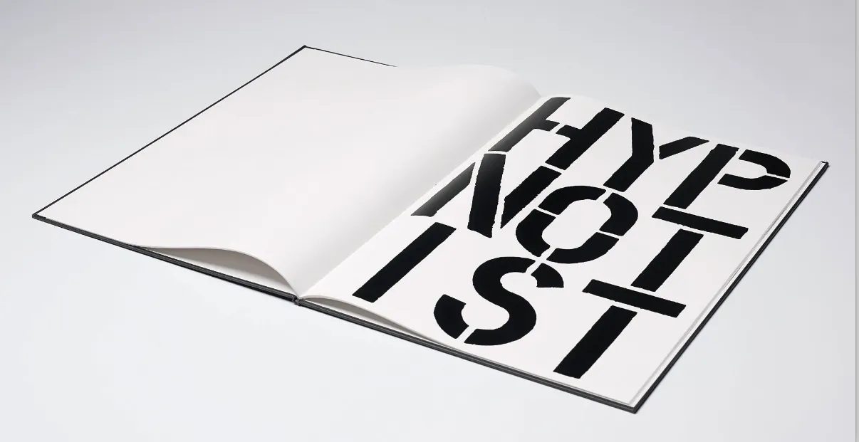 opengeslagen boek van richard tuttle