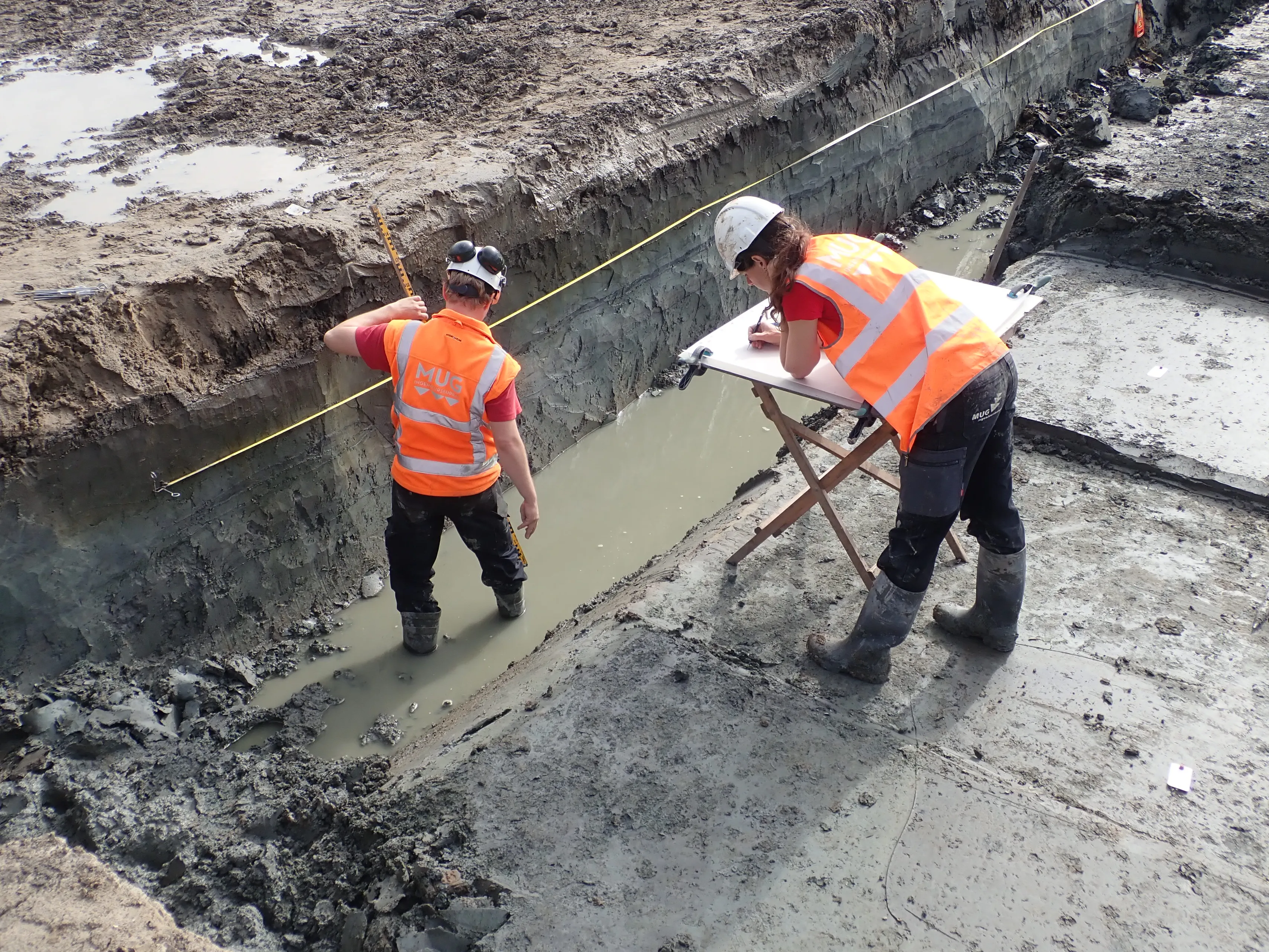 oude fivel in beeld bij archeologisch werkzaamheden 1 gemeente groningen