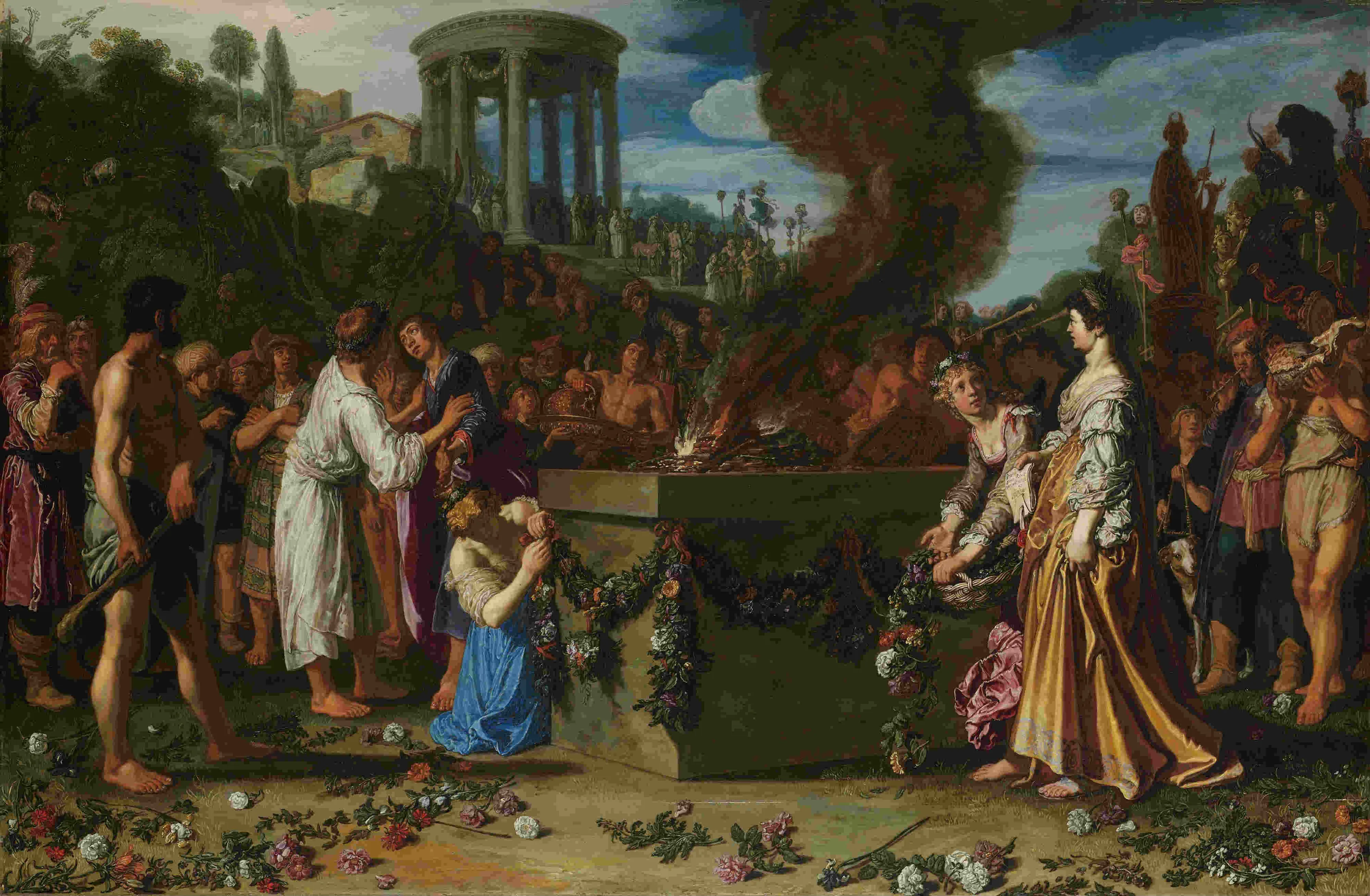 pieter lastman 1583 1663 de offerstrijd tussen orestes en pylades 1614