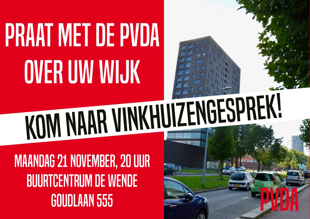 poster vinkhuizen pvda fractie groningen