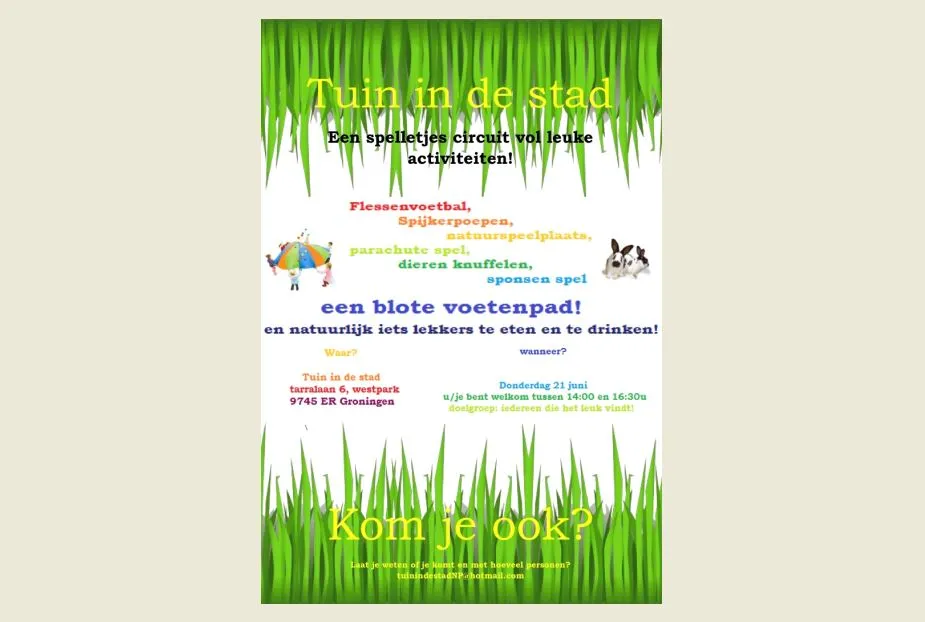 spelletejs circuit en blote voetenpad studenten noorderpoort