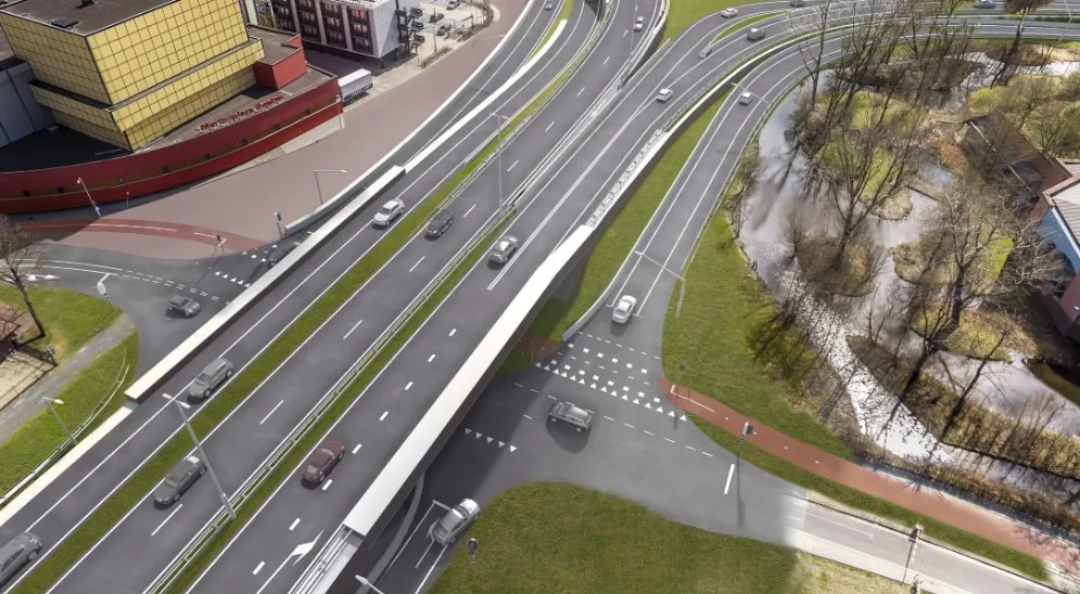 straks nieuwe situatie bij leonard springerlaan martiniplaza aanpak ring zuid
