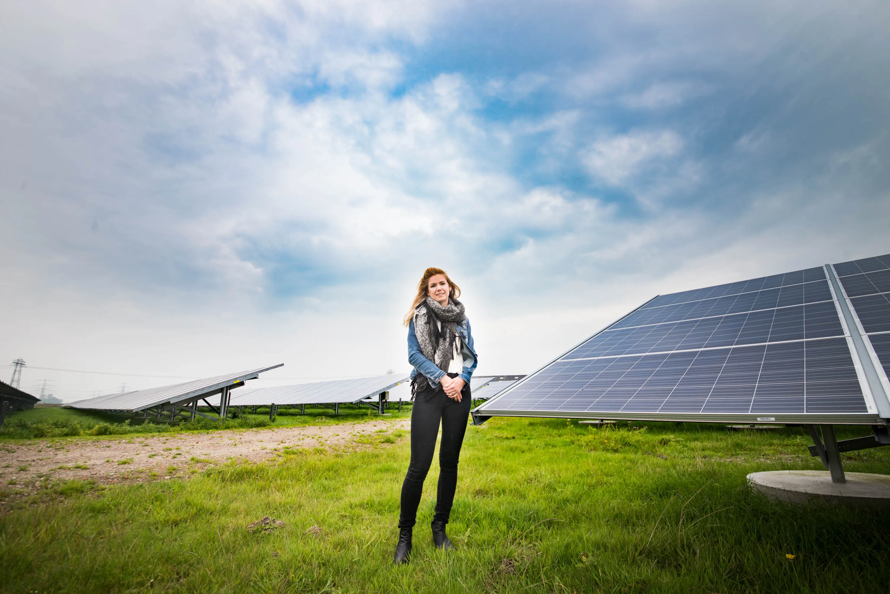 student kristy met haar zonnepaneel2