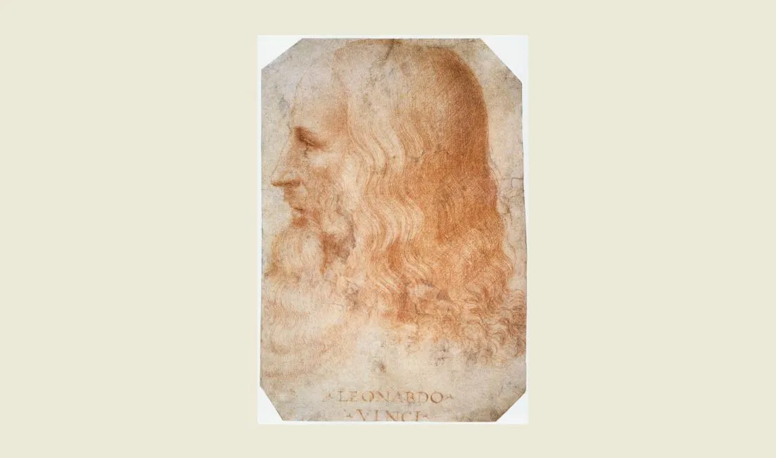 toegeschreven aan francesco melzi 1491 1568 portret van leonardo na 1510 rood krijt op papier 275 x 19 cm royal collections verenigd koninkrijk