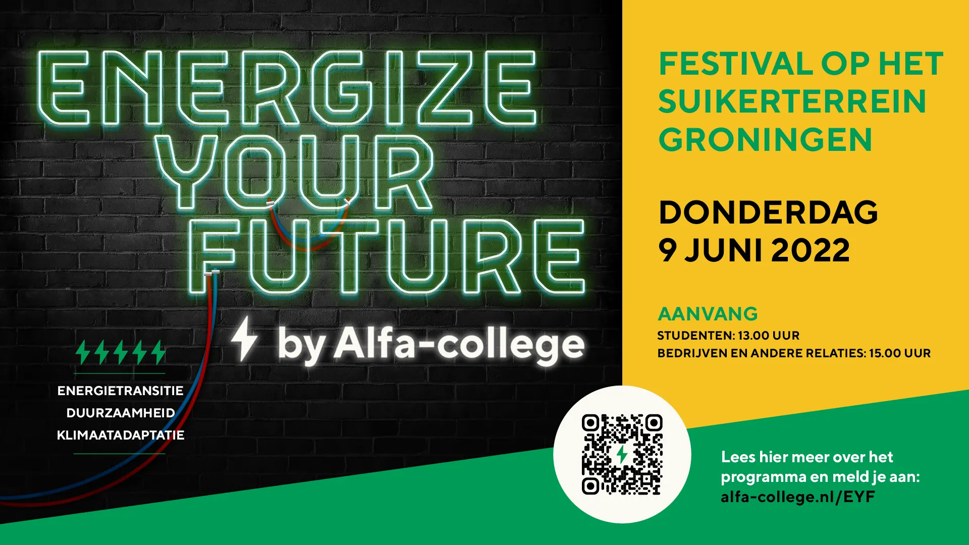 uitnodiging festival energize your future van het alfa college 1