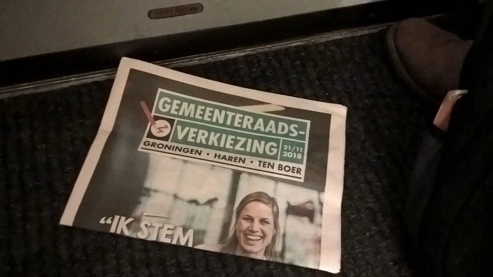 verkiezingskrant op deurmat