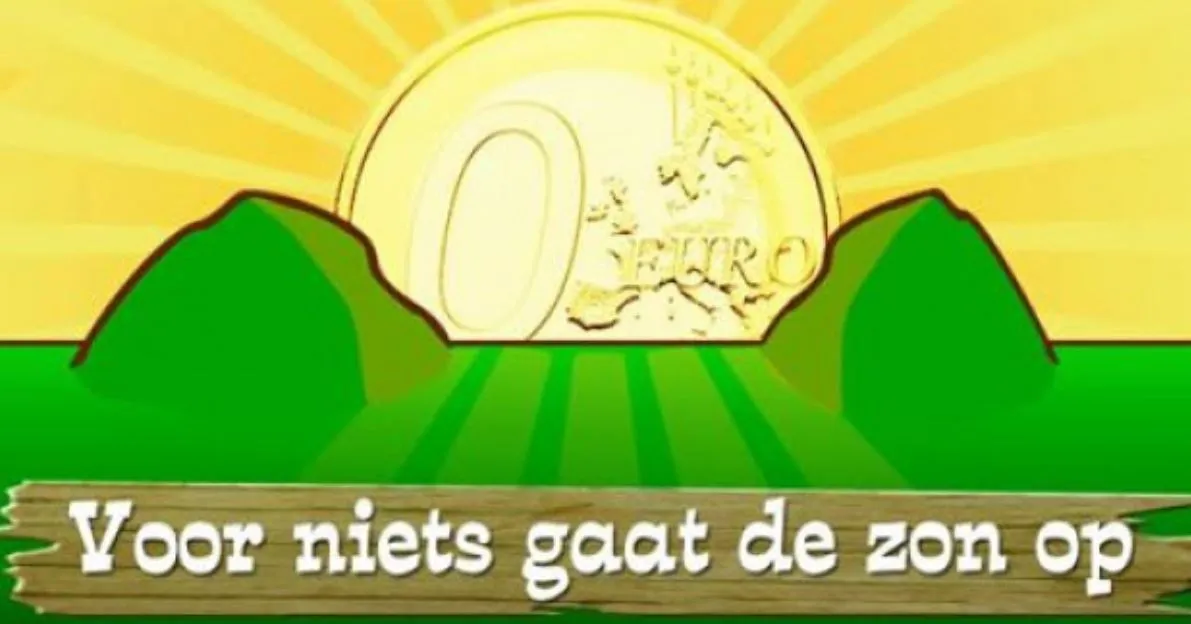 voor niets gaat de zon op1