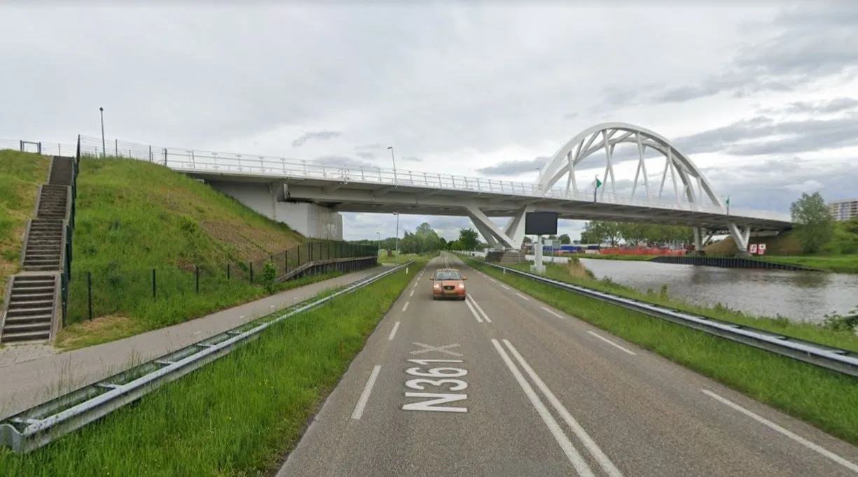 walfridusbrug winsumerweg richting groningen