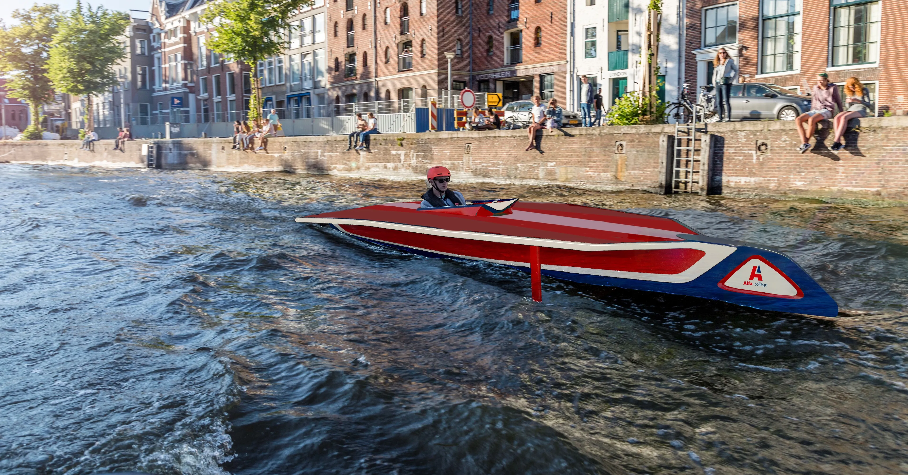 waterstofboot alfa college solar sport one en alfa college