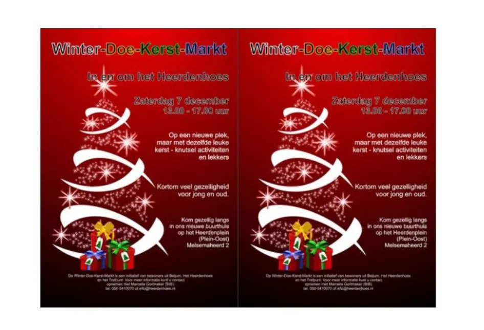 winter doe kerst markt beijum