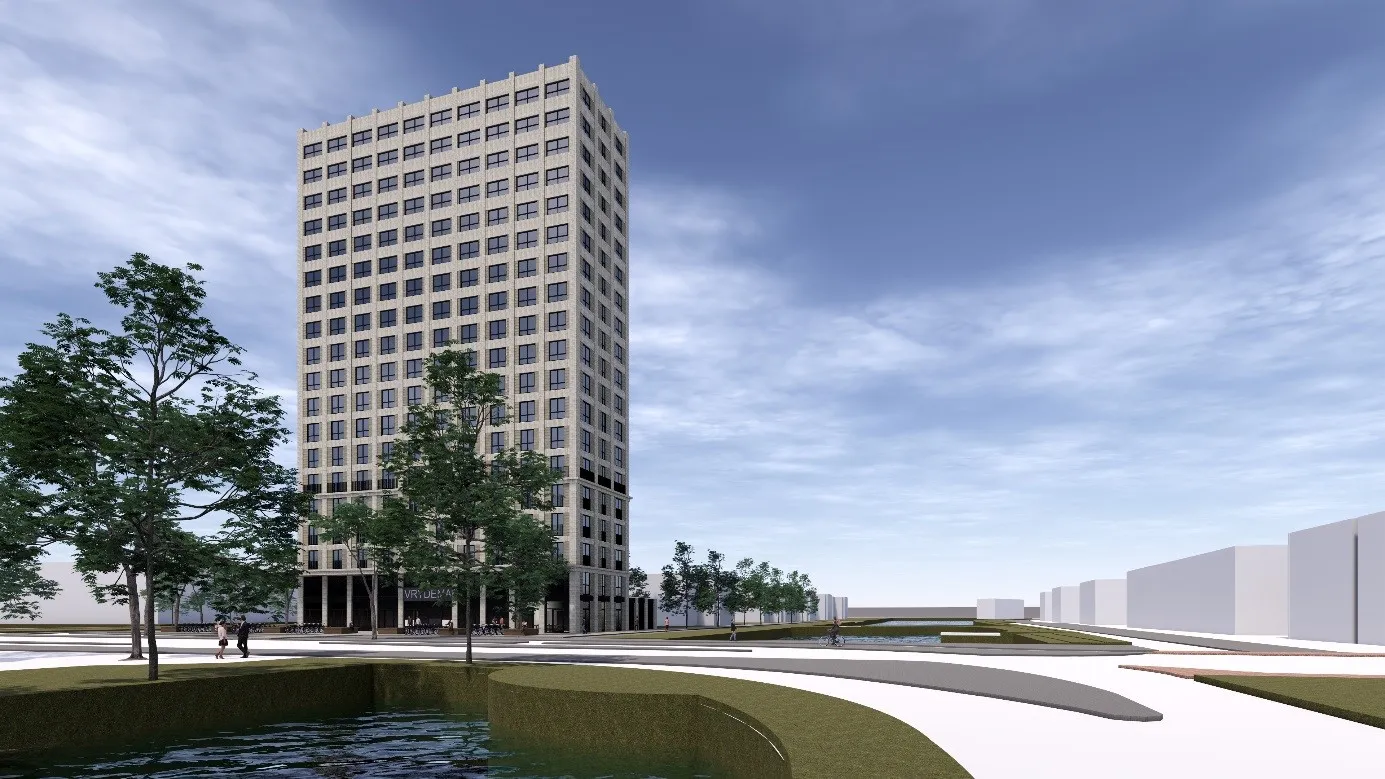 woontoren vrydemalaan via nijestee impressie kenk architecten