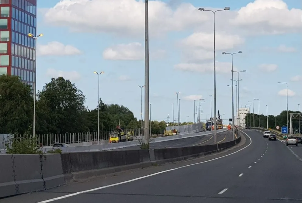 zuidelijke richting naar hoogezand