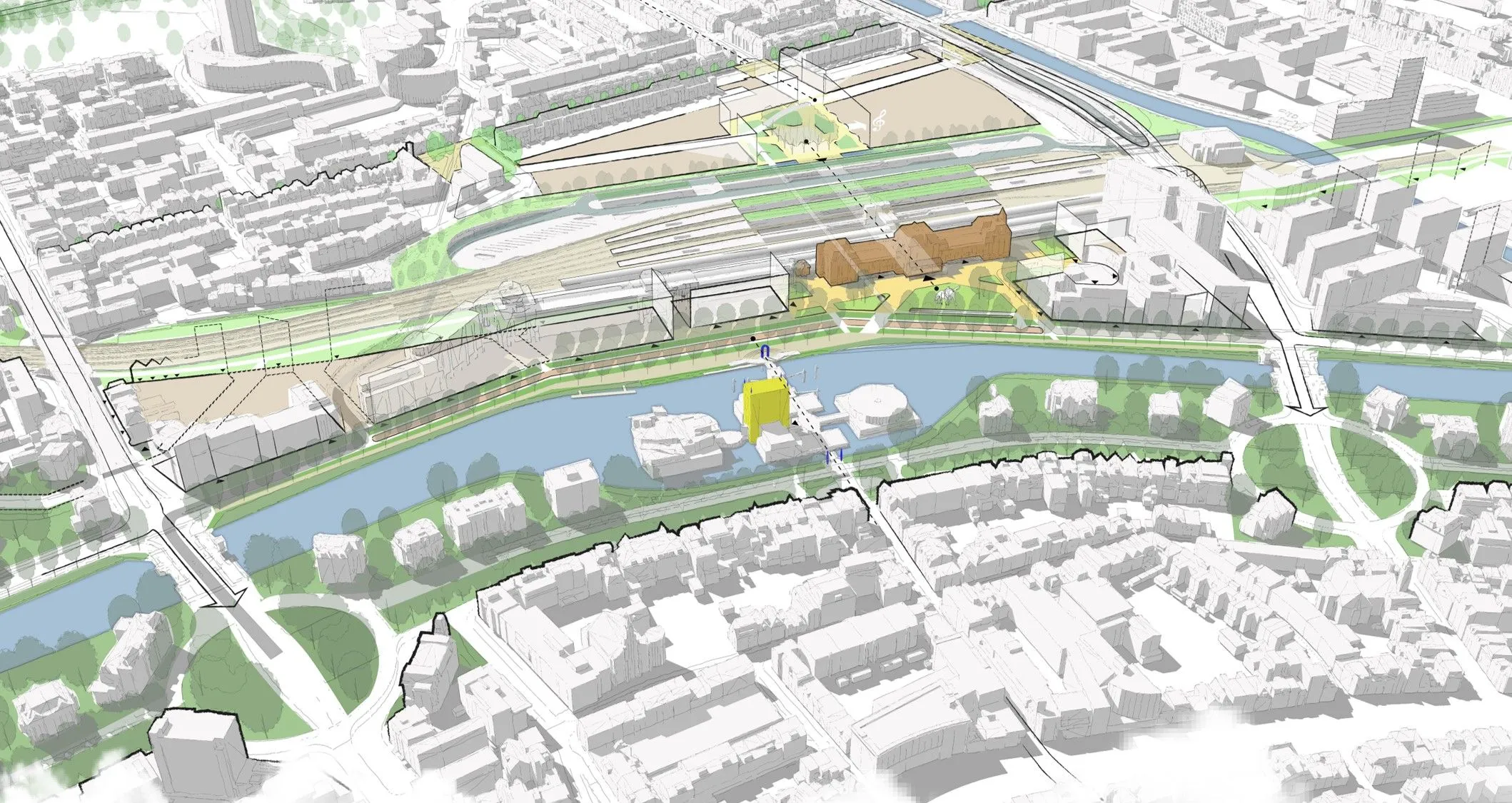24 10 16 impressie structuurschets stationsgebied noordzijde 1