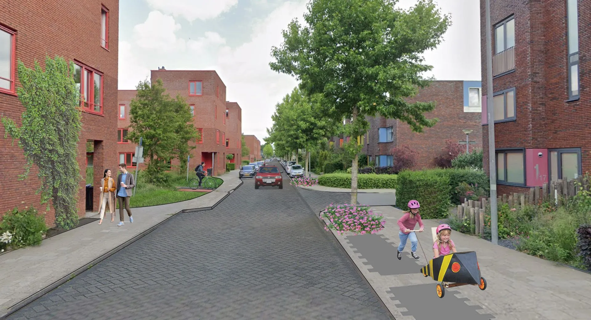 impressie ter hoogte van zuiderkruislaan