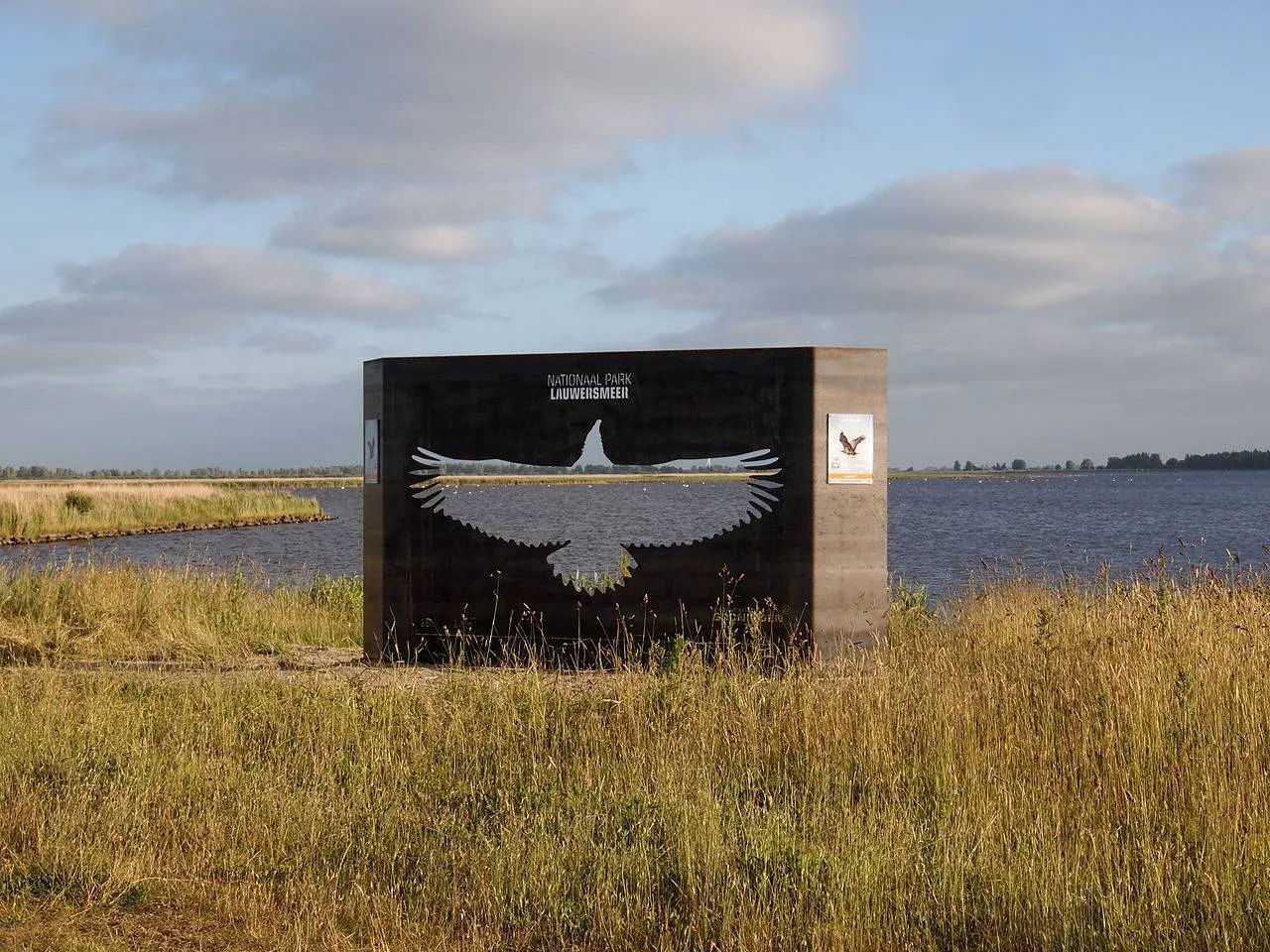 kunstwerk met de zeearend lauwersmeer