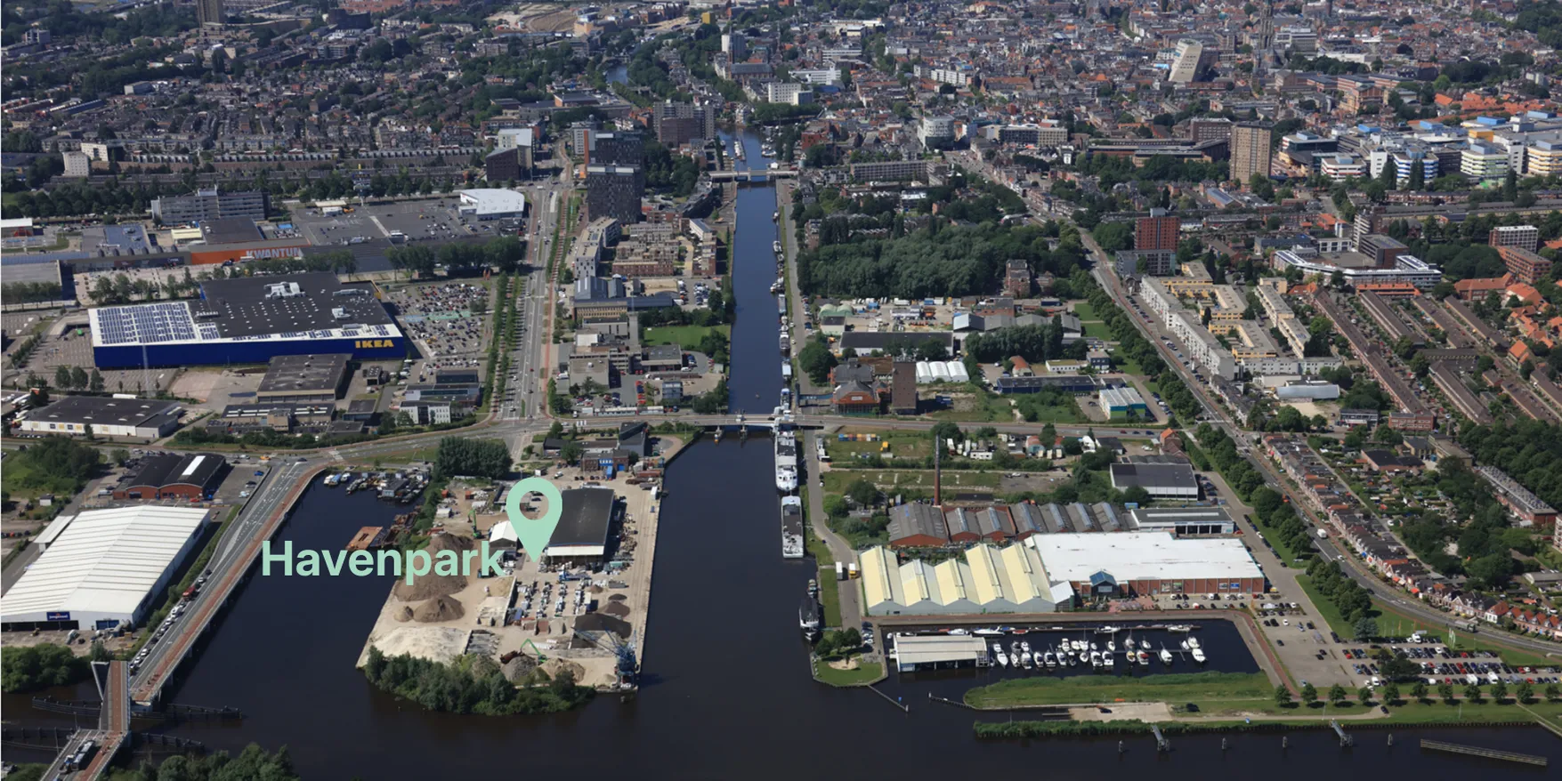 Havenpark-luchtfoto