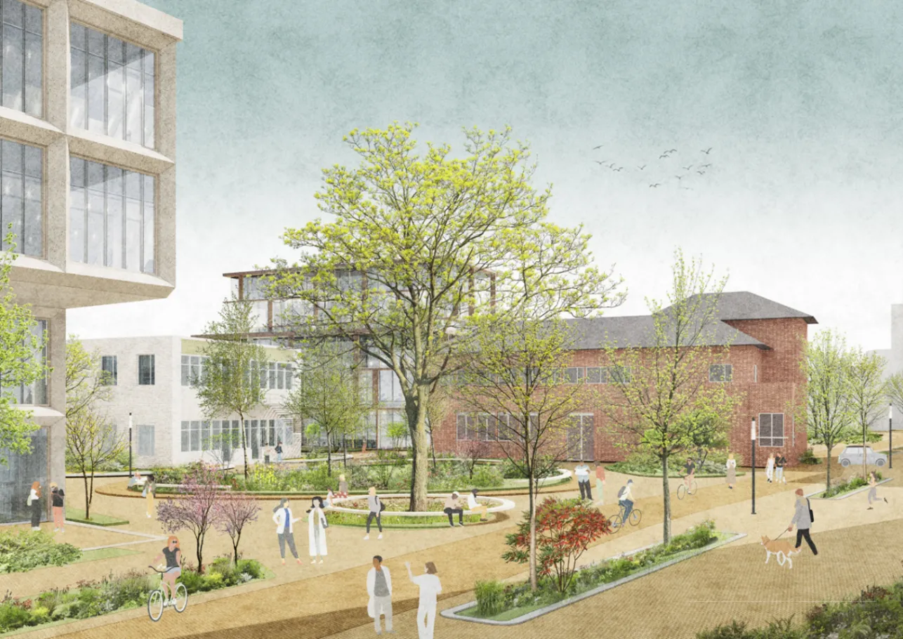 Impressie uit concept-gebiedsvisie Healthy Ageing Campus