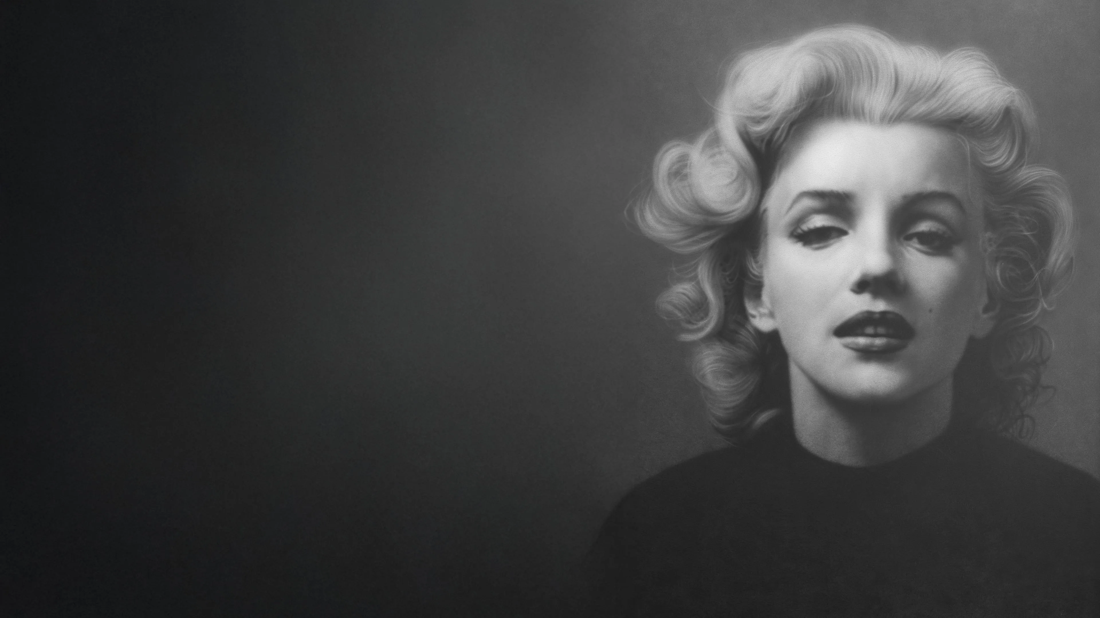 Marilyn Monroe © Alexander Timofeev, Ted Stampfer Collection (liggend zwart-wit)