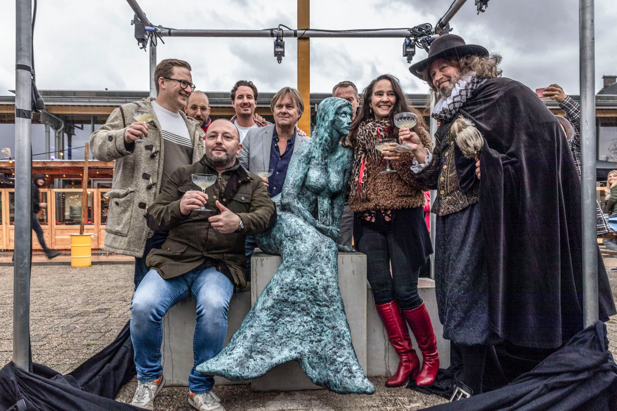 groepsfoto bij meermin