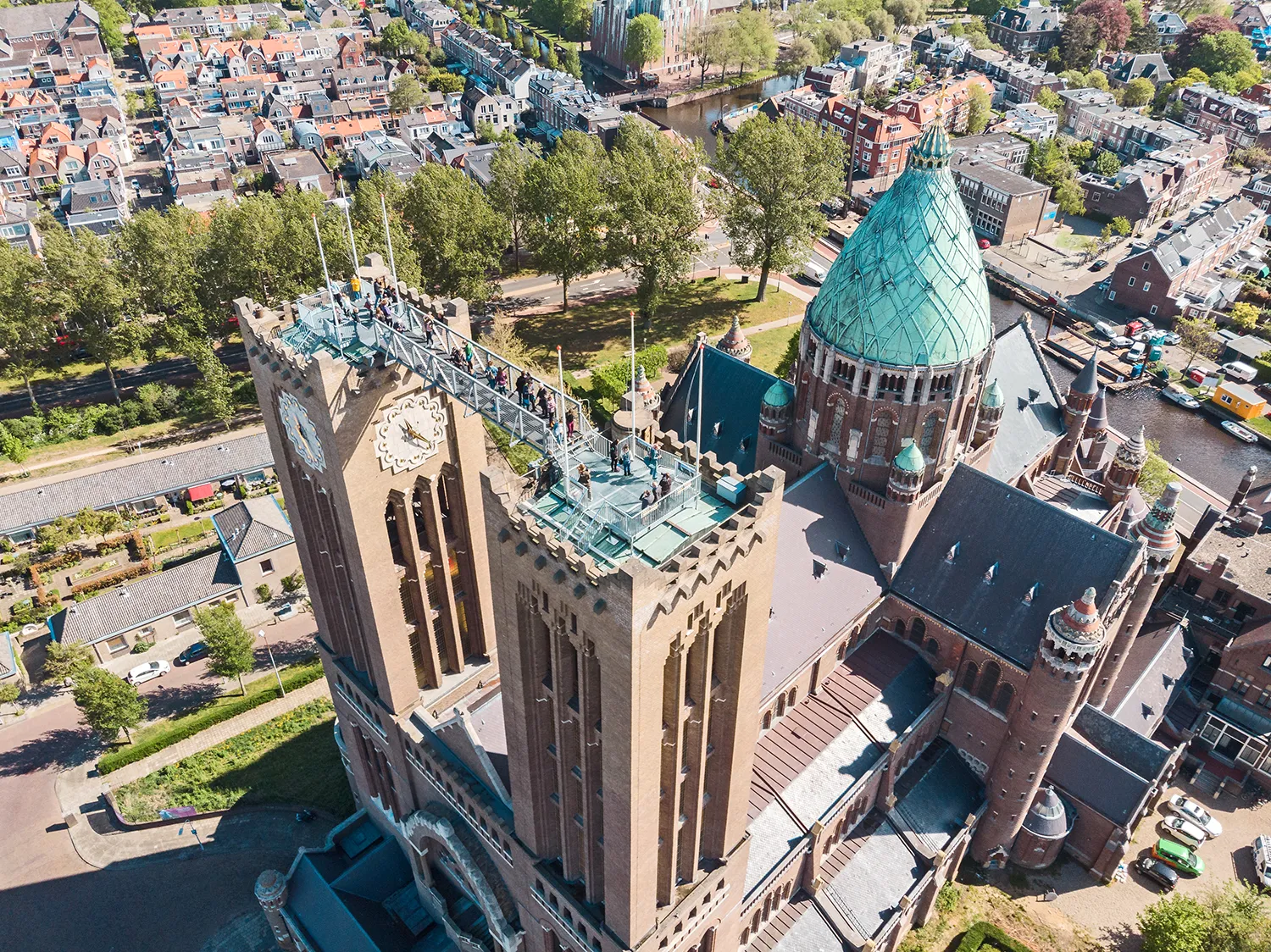 luchtfoto kathedraal