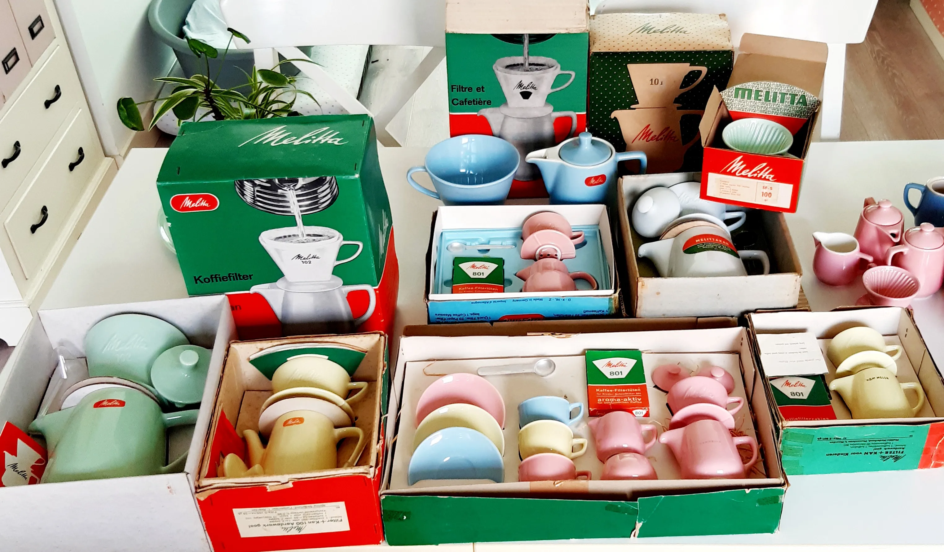 melitta servies in de originele doos verzameling van caroline dalman