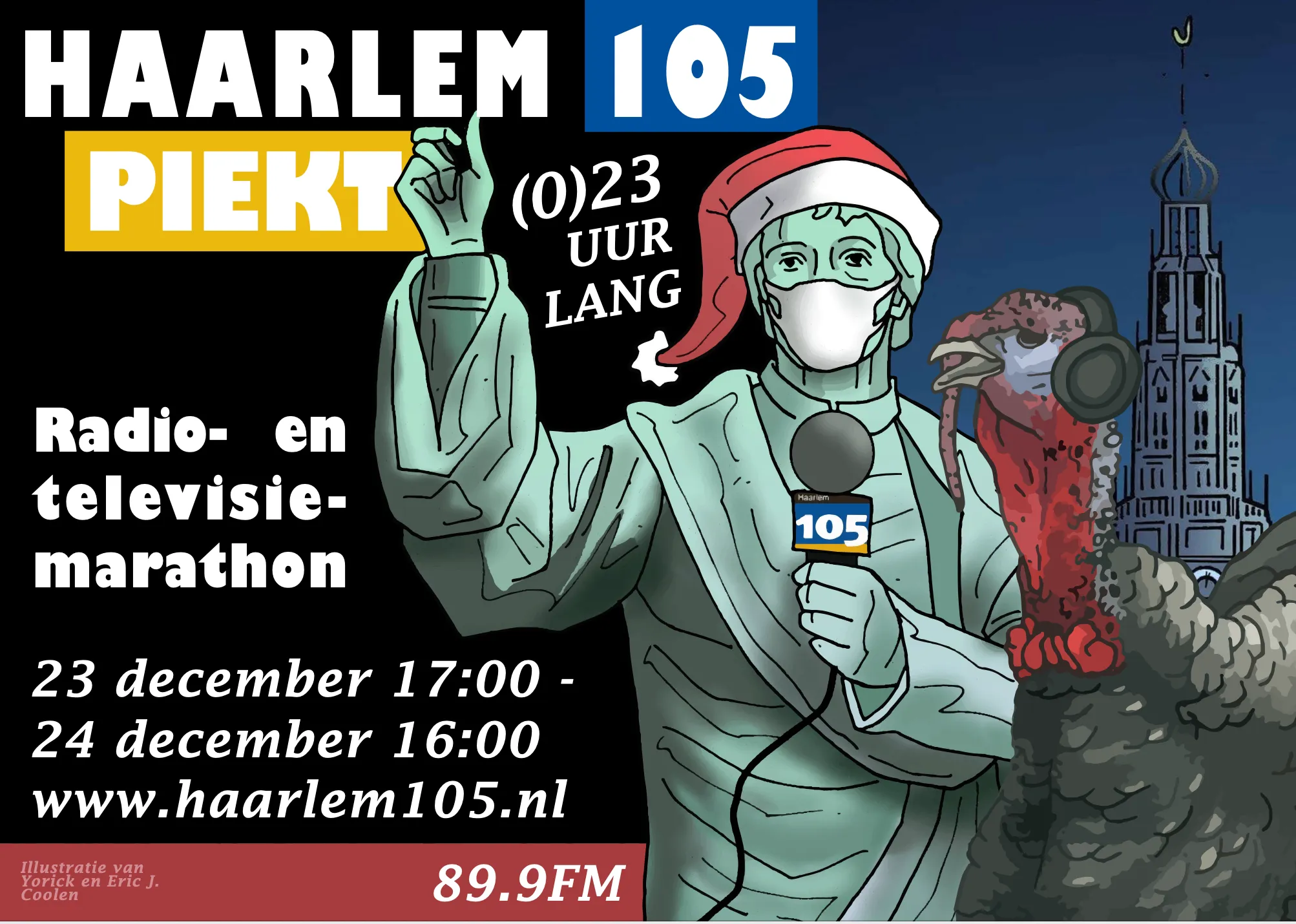 poster kerstmarathon haarlem105 eric j coolen