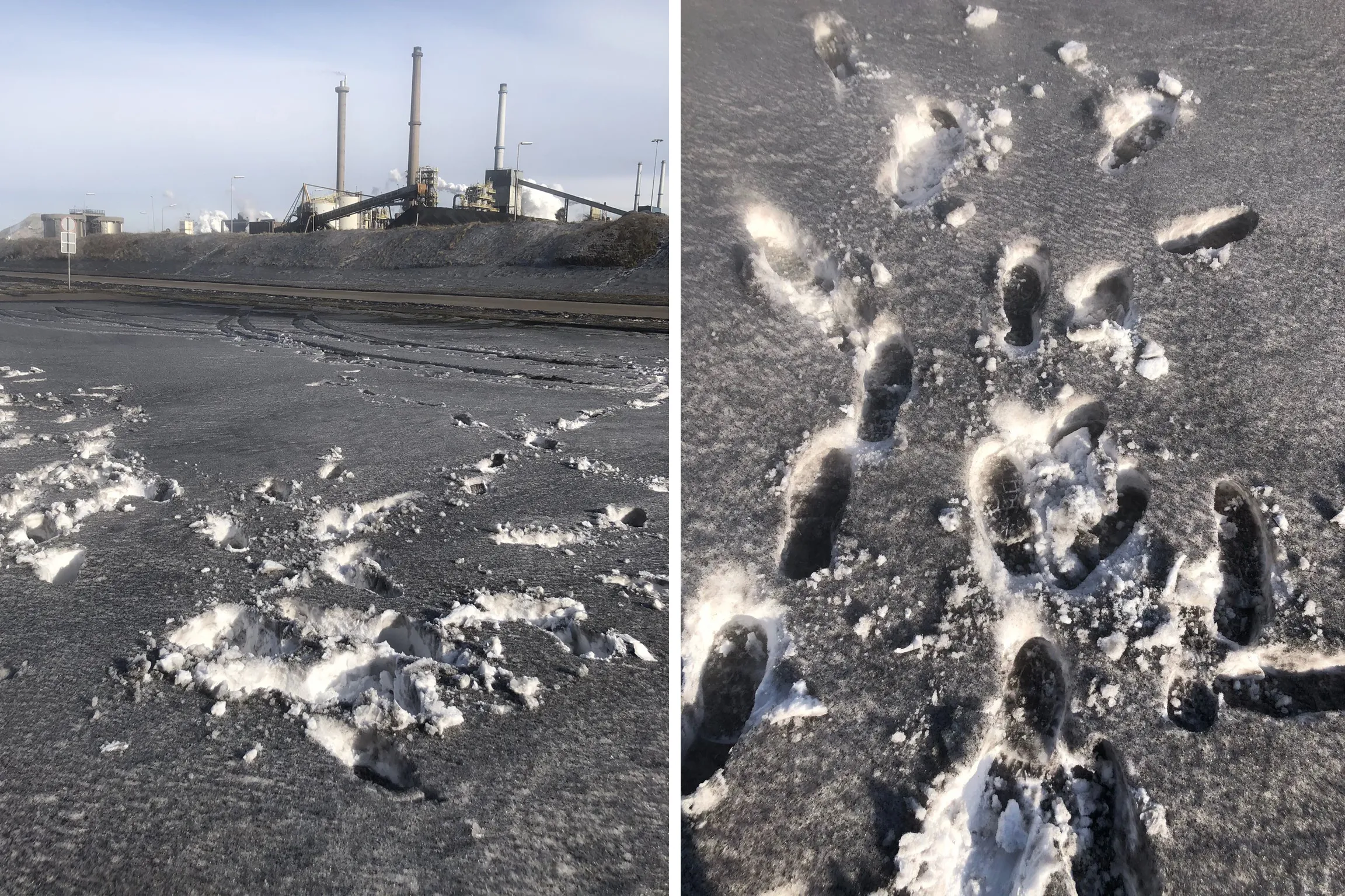 zwarte sneeuw