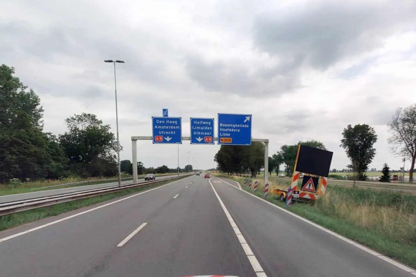 N205 tussen Haarlem en afslag A9 Vijfhuizen
