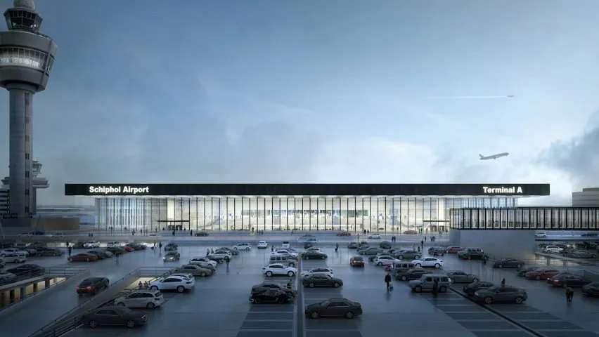 amsterdam airport schiphol terminal kaan architecten filippo bolognese dezeen hero 852x480