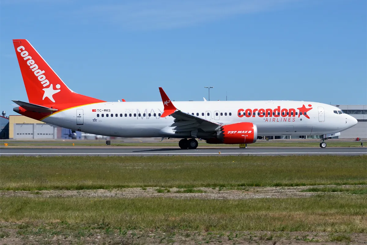 corendon airlines tc mks boeing 737 8 max 27810136237