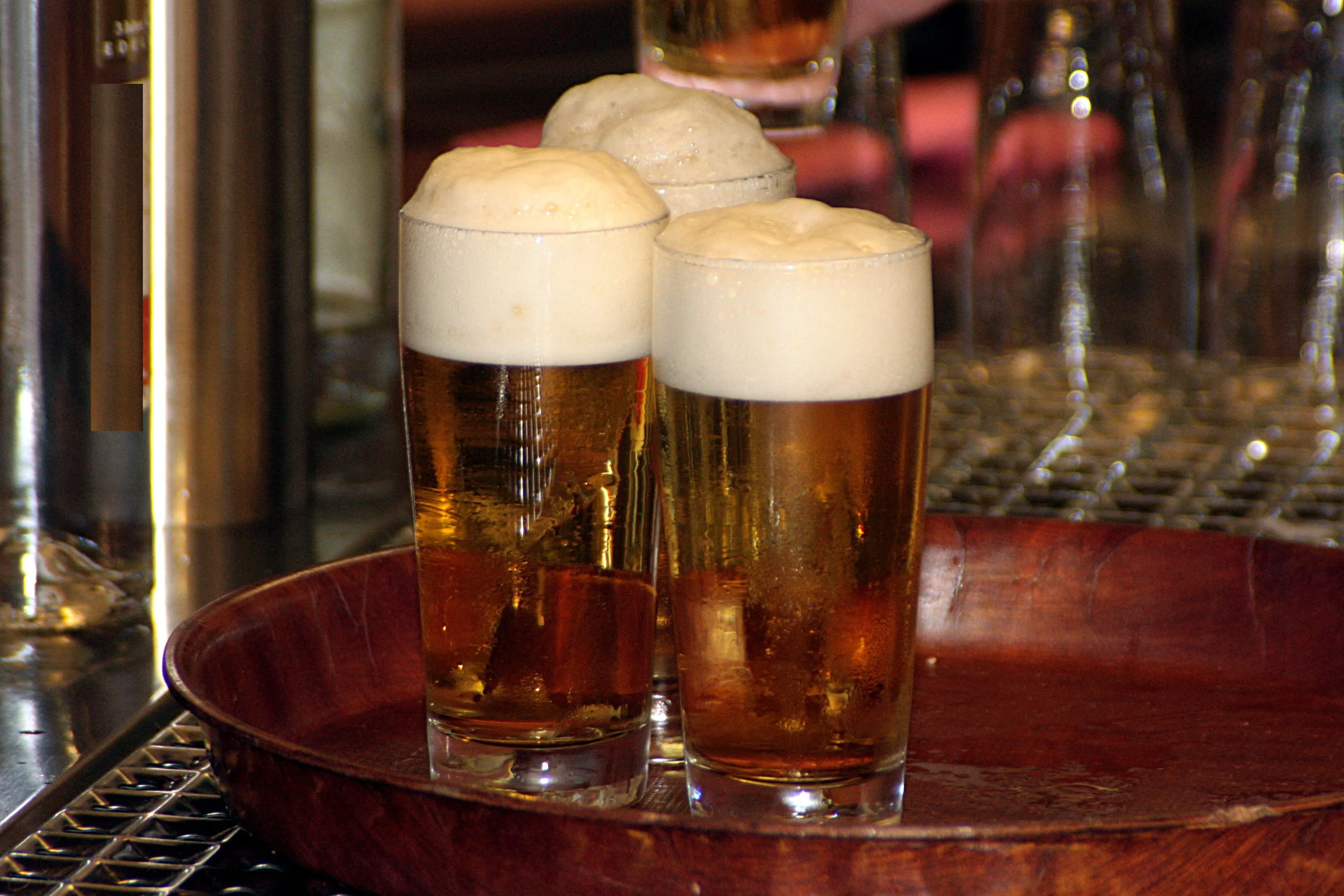 bier glazen dienblad cafe kroeg horeca pixabay