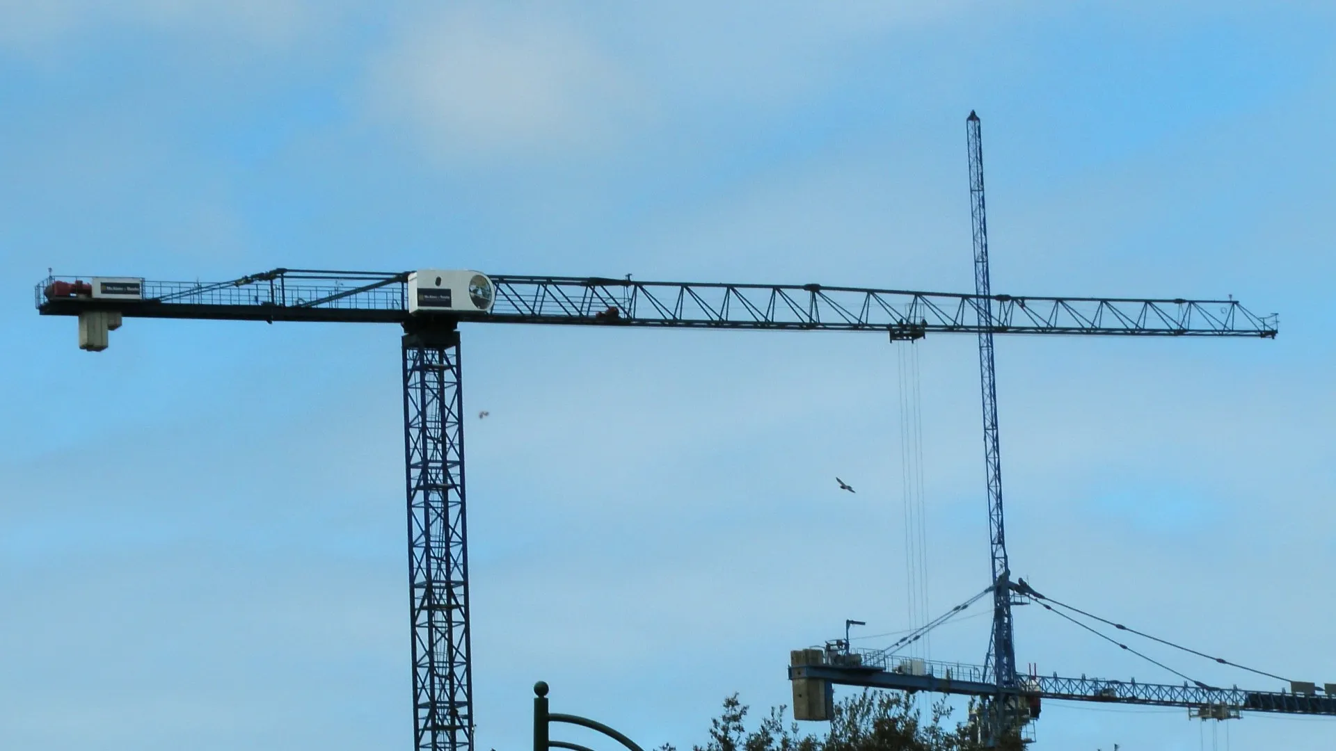 construction site crane