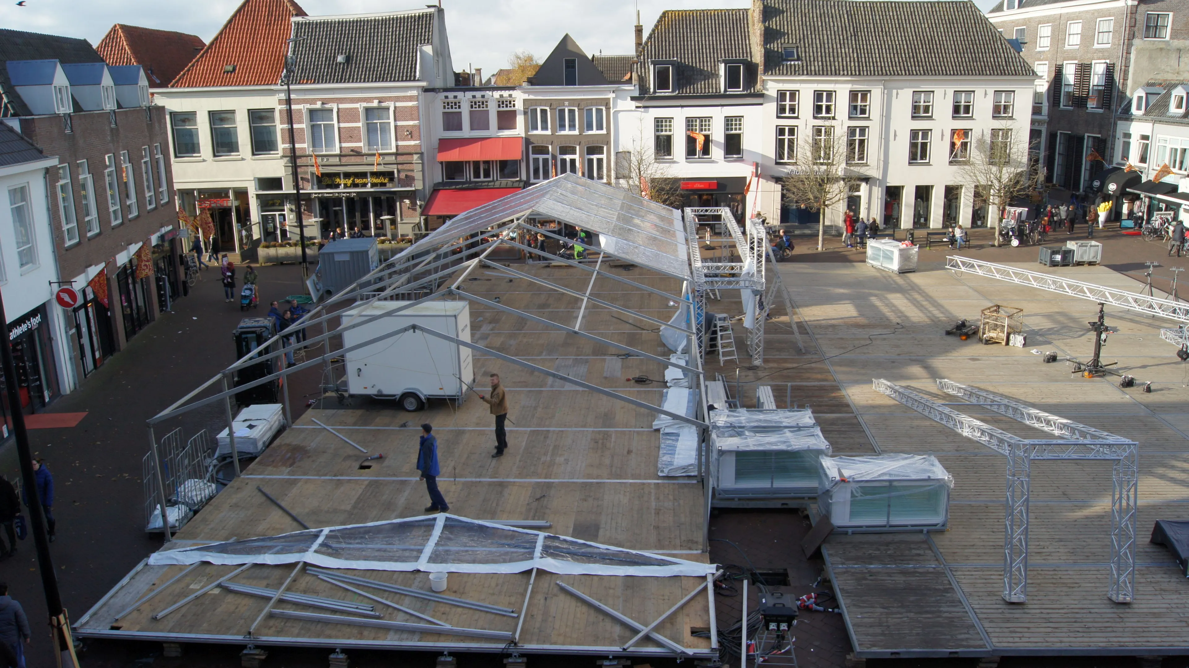 harderwijk op ijs opbouw 2016 markt hopijs